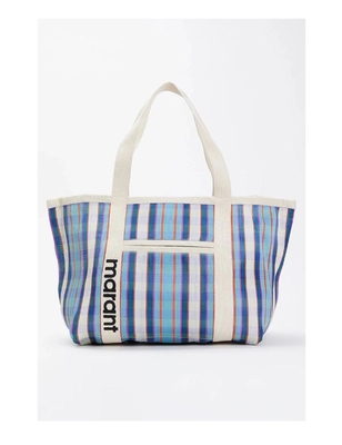 bolso shopper gesttreept Darwen turquesa/tiza